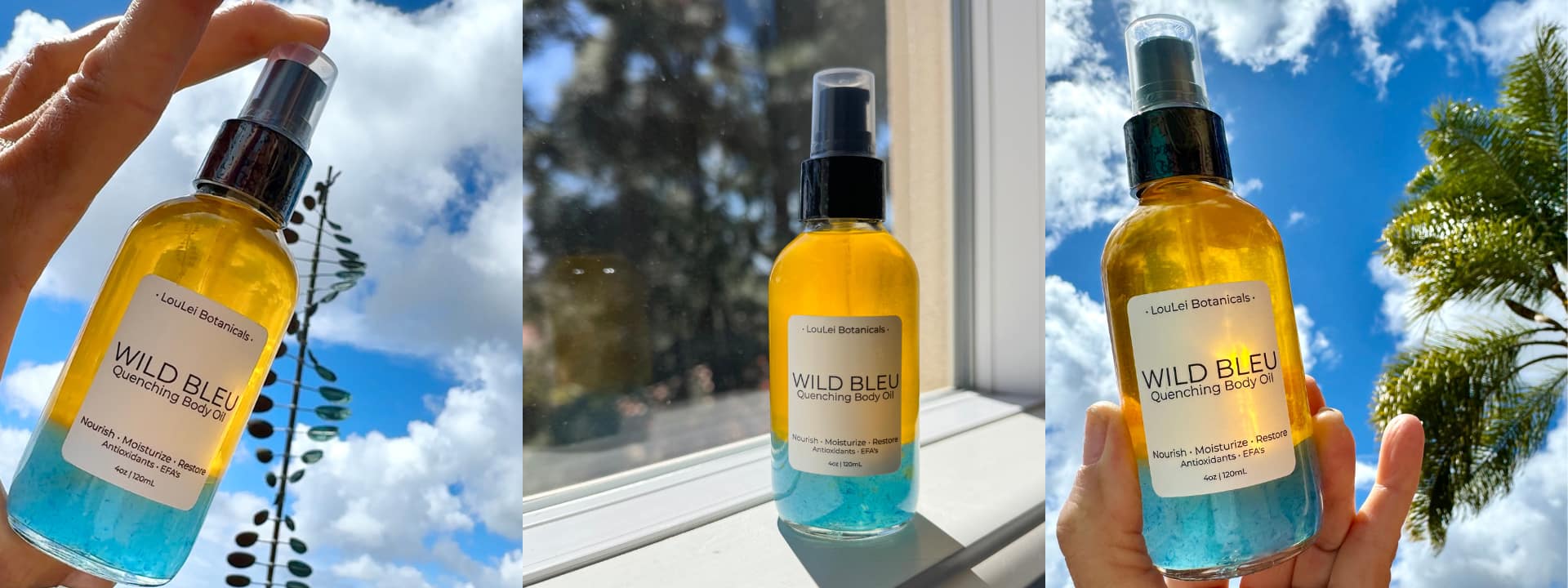 Wild Bleu 
Quenching Body Oil